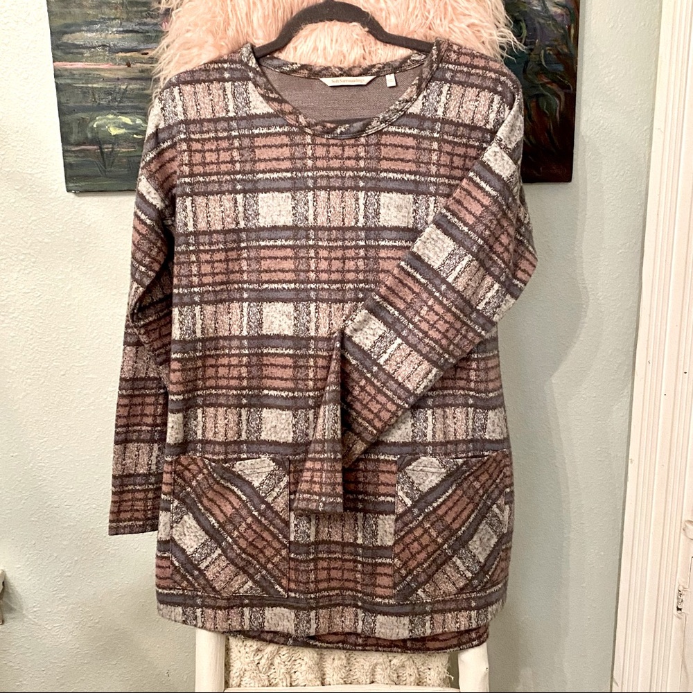 Soft Surroundings Justine sweatshirt tunic Small